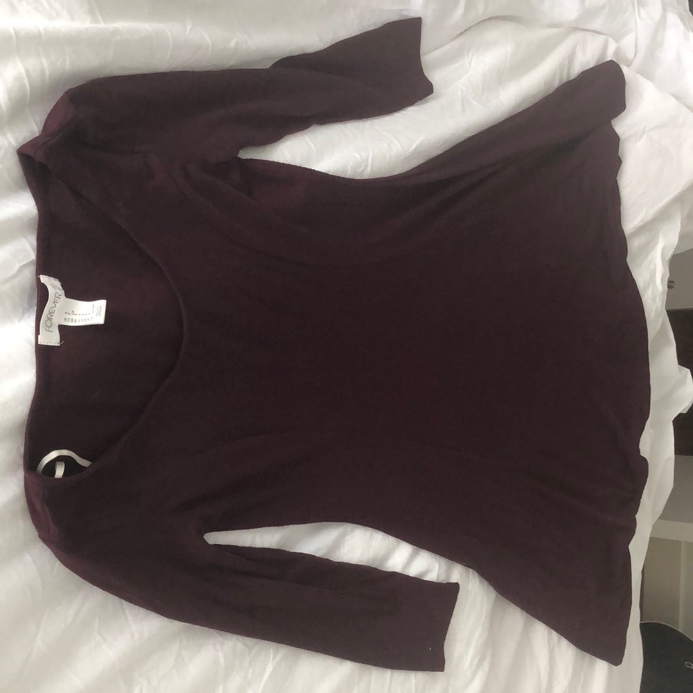 Burgundy dress